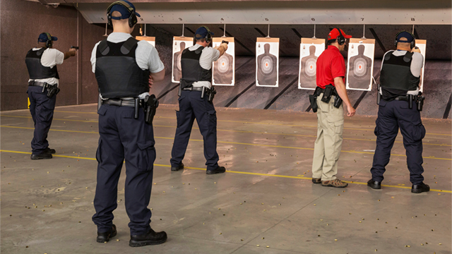 LE training in range