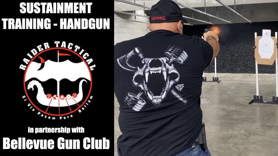 Picture of back of man firing at a target