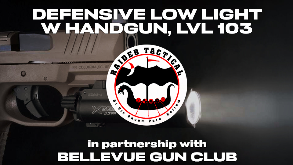 ad for defensive low light for handgun course